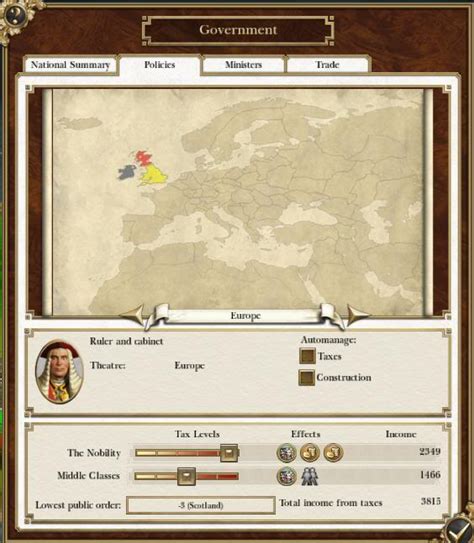 How to Change Government Type in Empire: Total War .